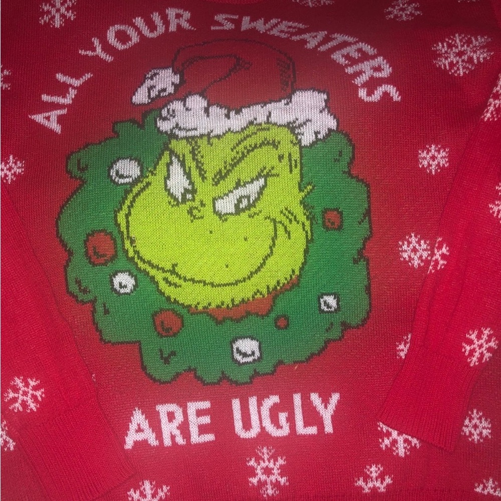 Grinch holiday ugly sweater